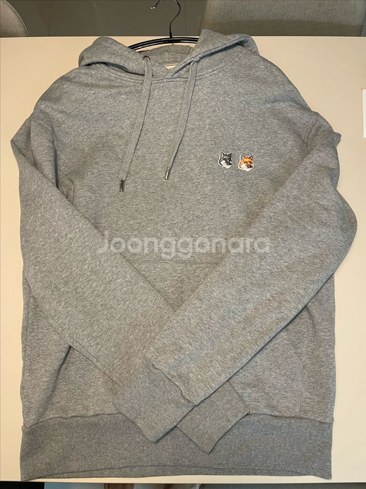 메종키츠네 더블 폭스 헤드 후드티--1