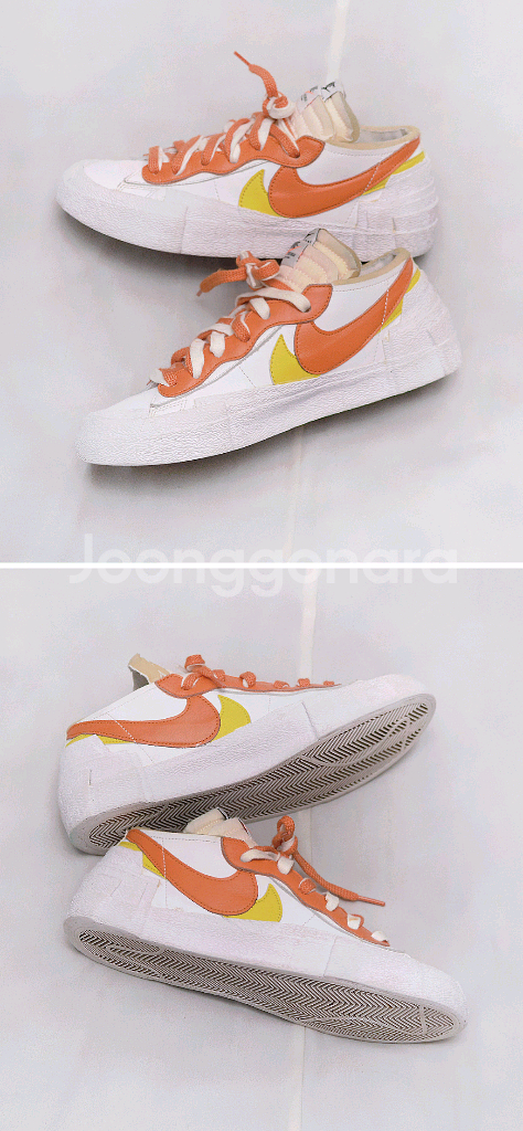 나이키x사카이 블레이저 로우 마그마 오렌지 (265)--2
