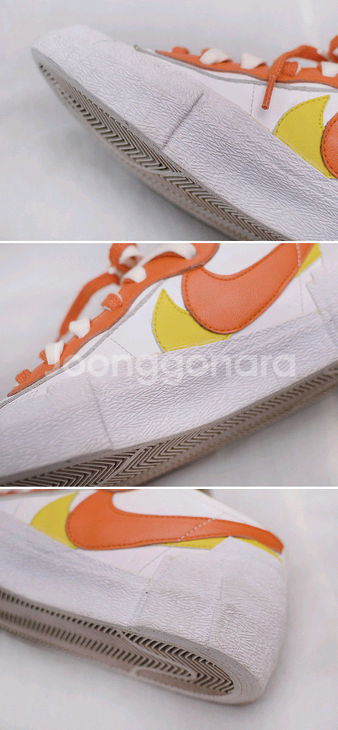 나이키x사카이 블레이저 로우 마그마 오렌지 (265)--7