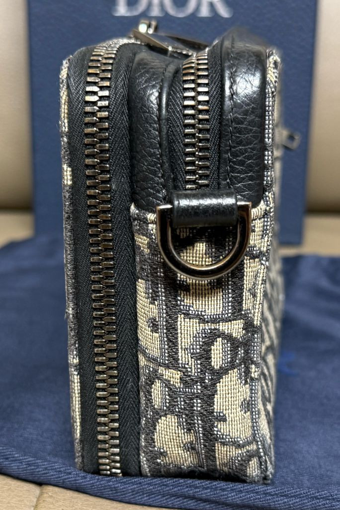 디올 오블리크 숄더 스트랩 파우치백 크로스백--5