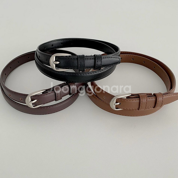 수앤수 가죽 벨트 초코--0