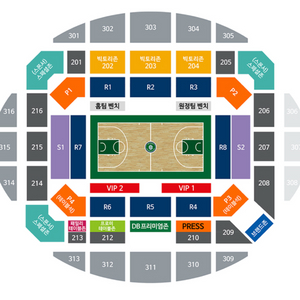 10/18 원주DB 고양소노 1층 S1구역 2/4연석