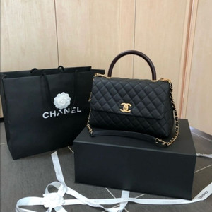 샤넬 코코핸들 (구)미듐 (현)라지 / 버건디핸들