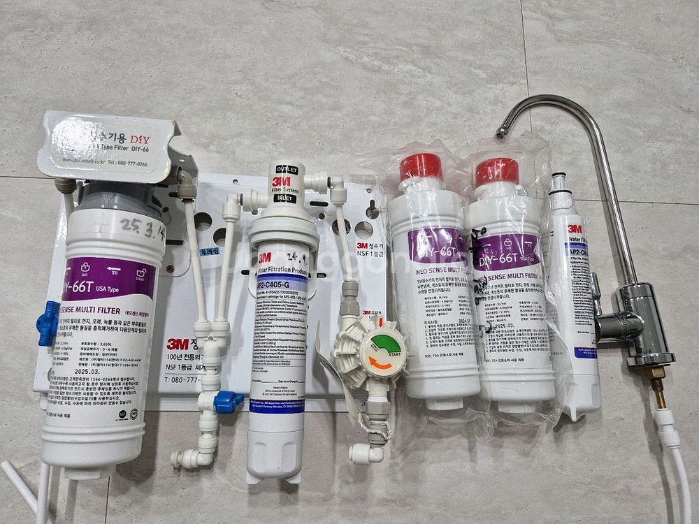 3M 언더싱크 정수기 (1년치 필터 포함) 언더씽크/DIY-66T, AP2-C405-G--0