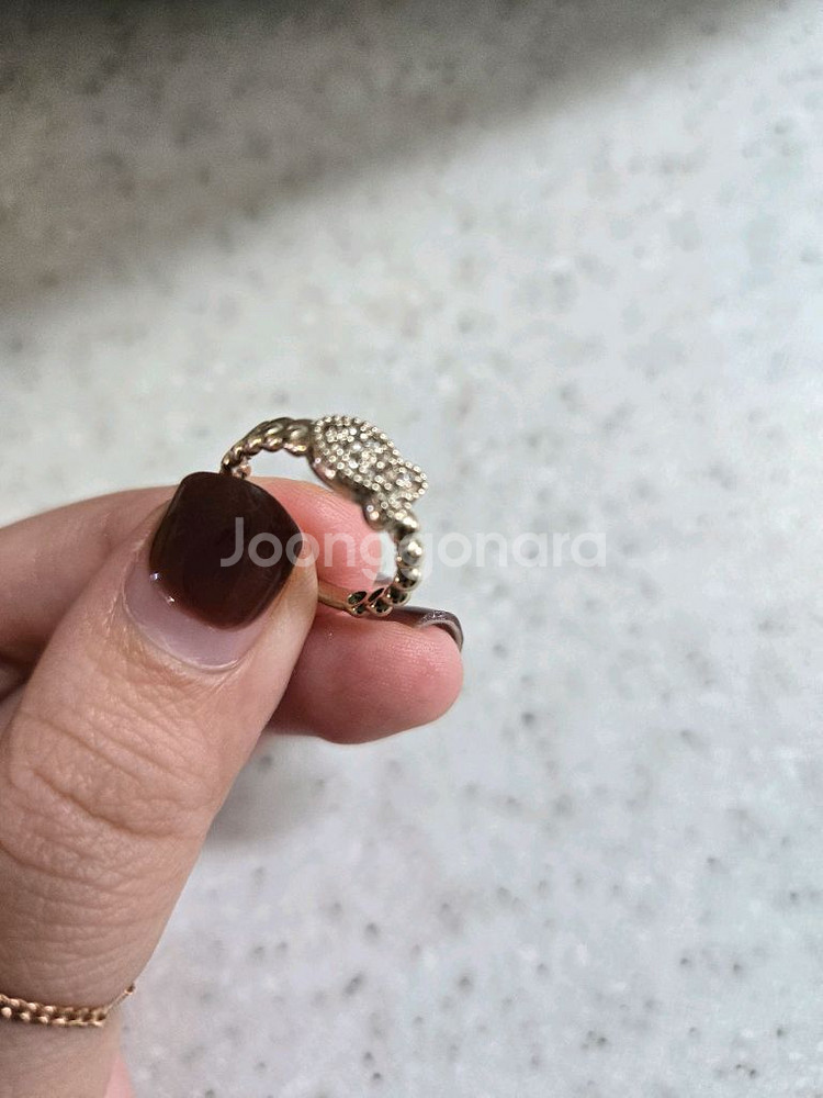 14k 리얼화이트애끼반지 이번주까지만31만원으로할인--0