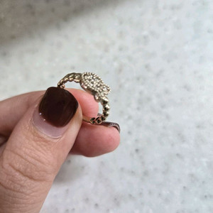 14k 리얼화이트애끼반지 이번주까지만31만원으로할인