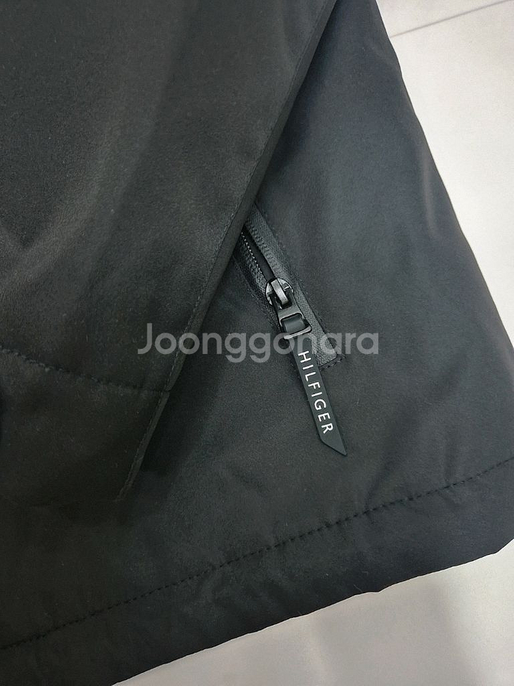 [M]<타미 힐피거> 후드 블랙점퍼--5