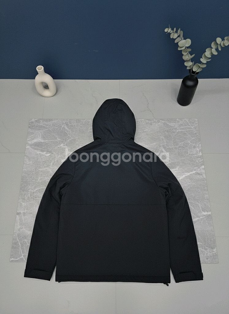 [M]<타미 힐피거> 후드 블랙점퍼--1