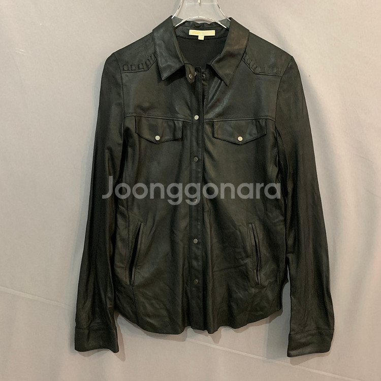 1 MAJE 마쥬 염소가죽 블라우스 셔츠 자켓--0