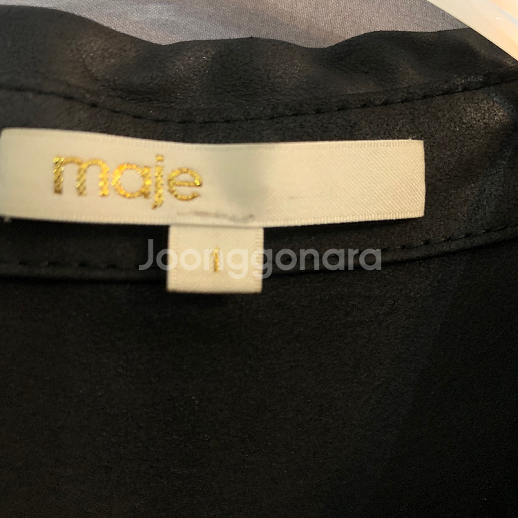 1 MAJE 마쥬 염소가죽 블라우스 셔츠 자켓--4