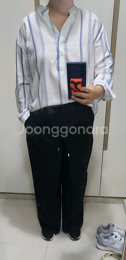 스트라이프 블라우스 셔츠 2종--4