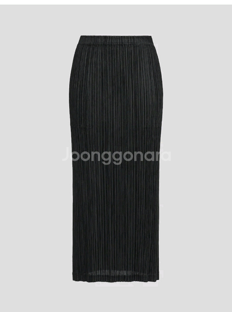 플리츠플리즈 스커트 시커 바텀1 스커트 블랙 3사이즈--0