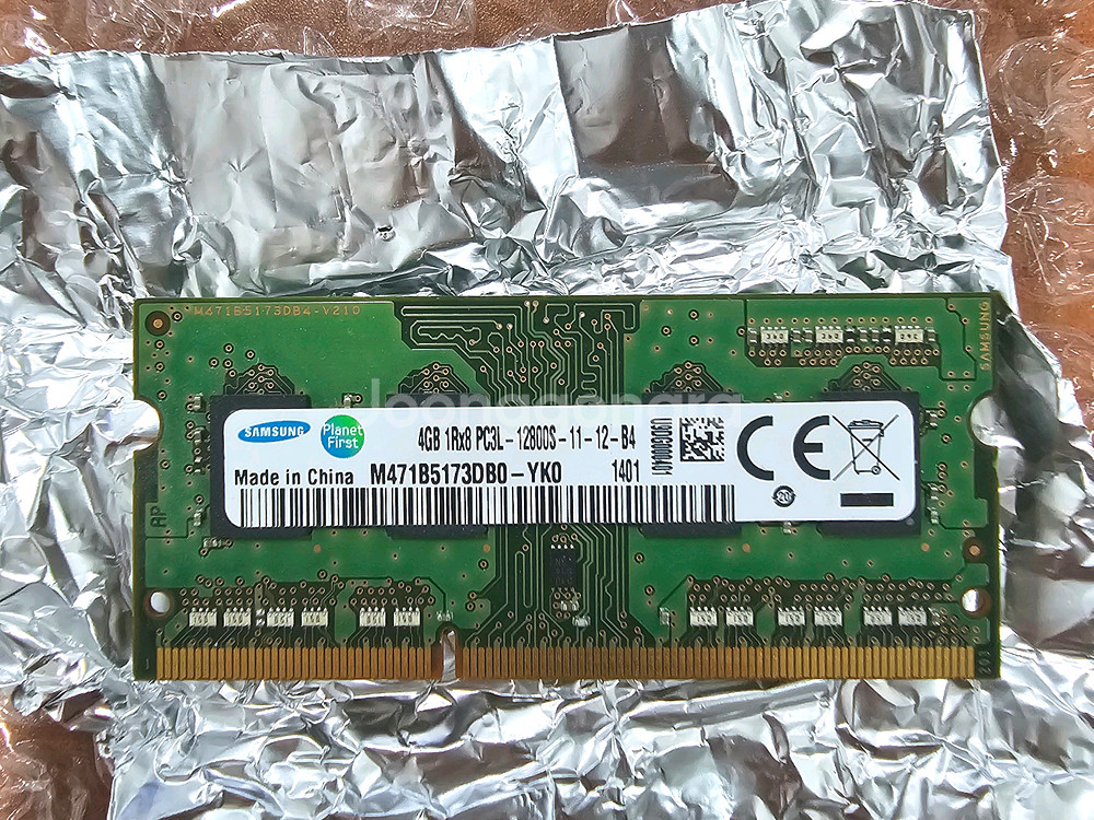 노트북용 i5-3세대 CPU + 삼성 ddr3 4기가램--1