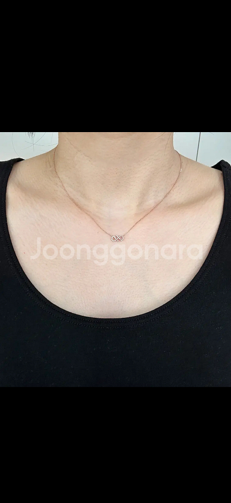 스톤헨지 14k 로즈골드 목걸이--0