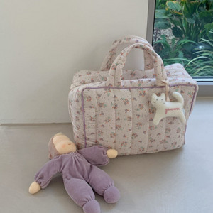 다진무드 기저귀가방 열매플라워 연보라