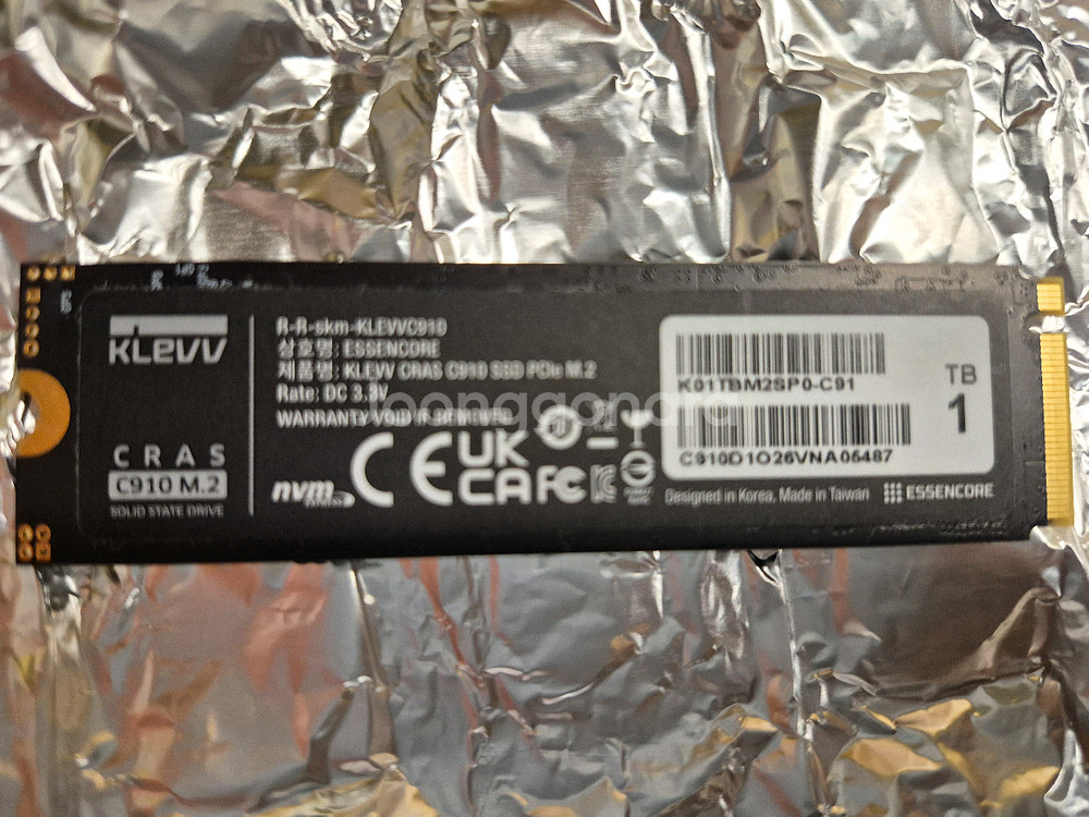 에센코어 KLEVV C910 NVME M.2 1TB--1