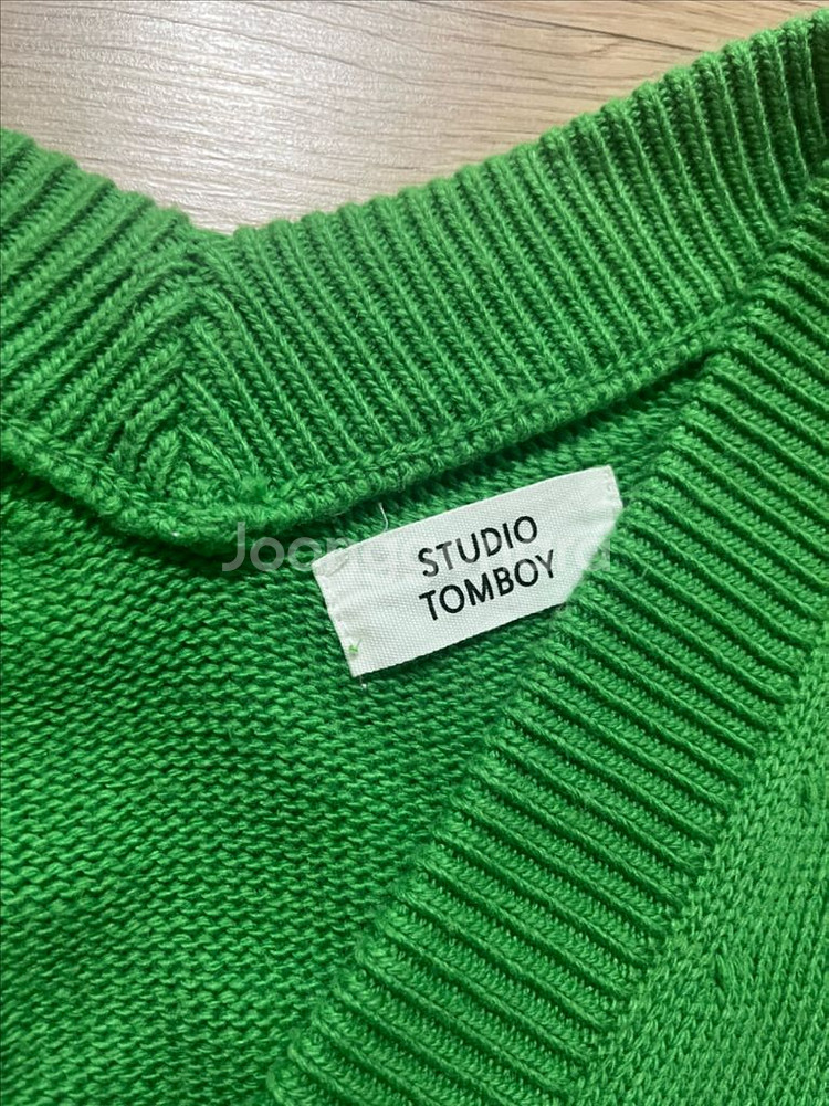 스튜디오 톰보이 그린 가디건--1