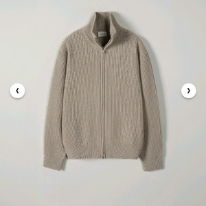 인더로우 니트집업 2사이즈 베이지