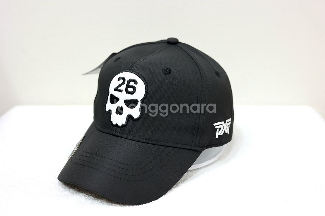 PXG 남성용 블랙 스컬 골프모자--0