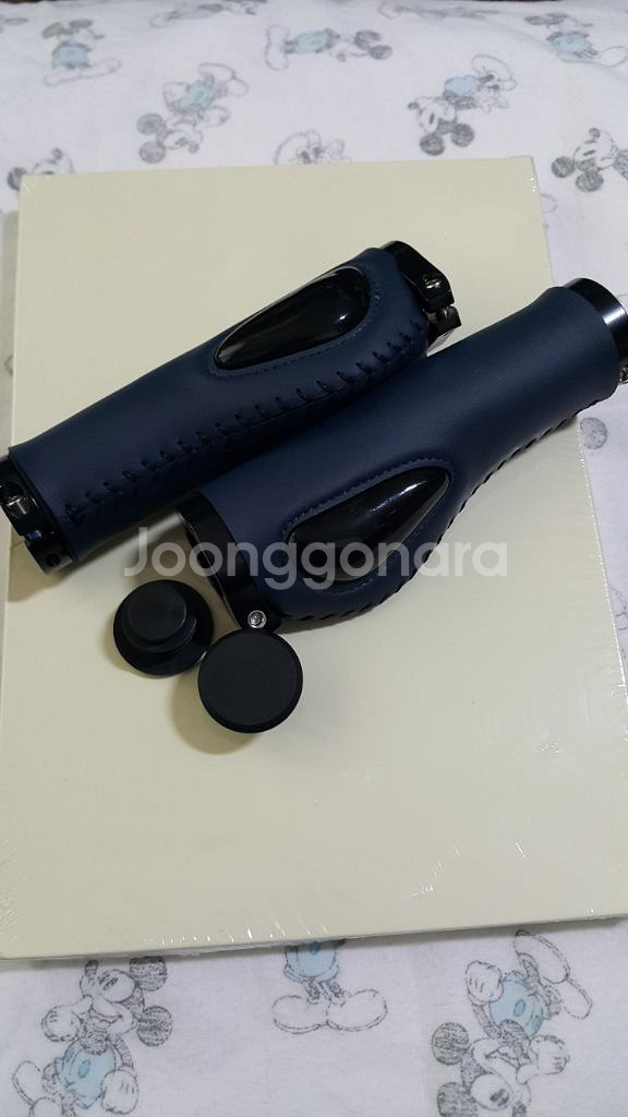 자전거 핸들그립 전기자전거 블루 퀵보드 가죽--1