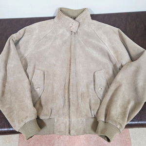 105~,L) 90s 폴로 스웨이드 헤링턴 자켓 베이지