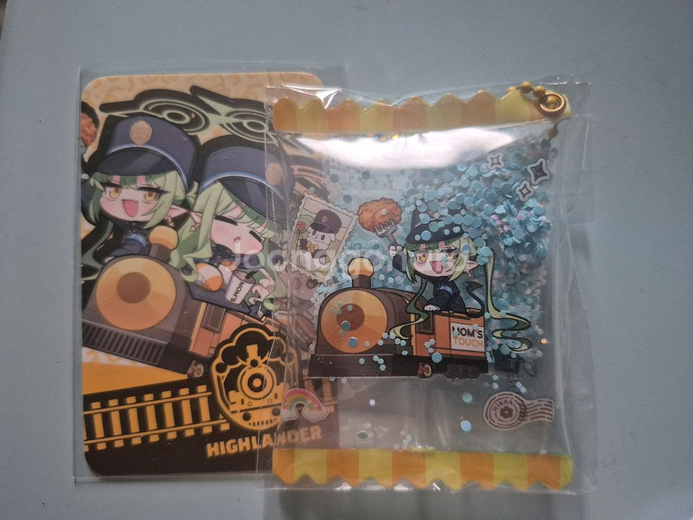 블루아카이브 맘스터치 아크릴키링+포토카드 판매합니다--0