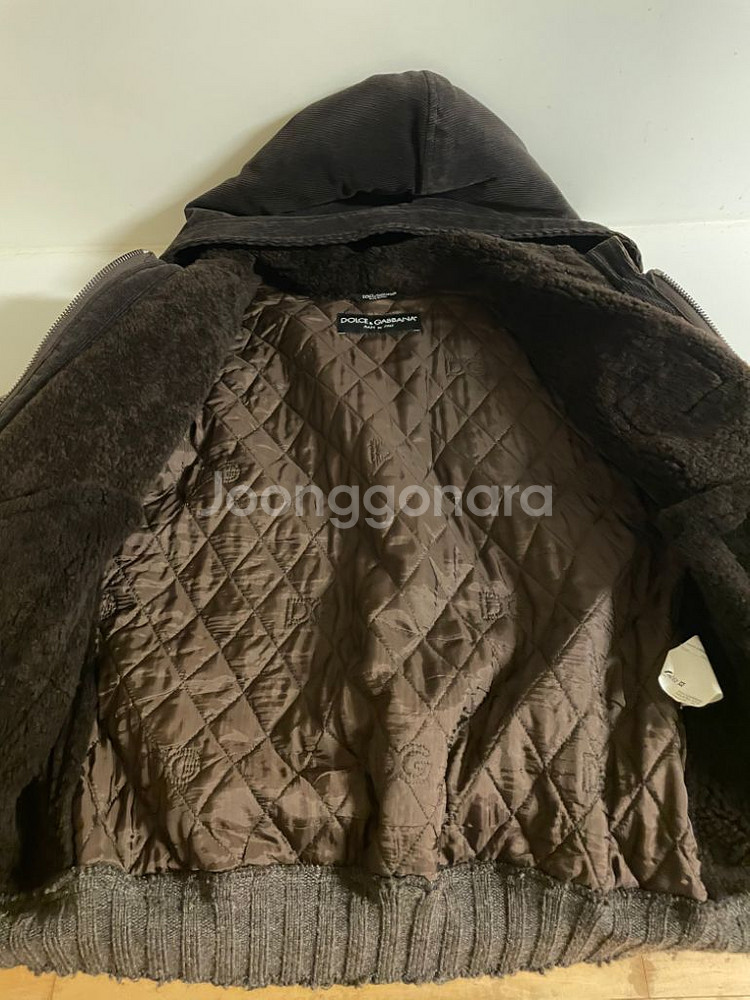 돌체앤가바나양가죽양털자켓--2