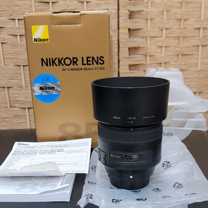 니콘/정품 af-s 85mm f1.8g