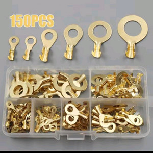 라운드 터미널 커넥터 와이어링 150개 O형 전선 접지