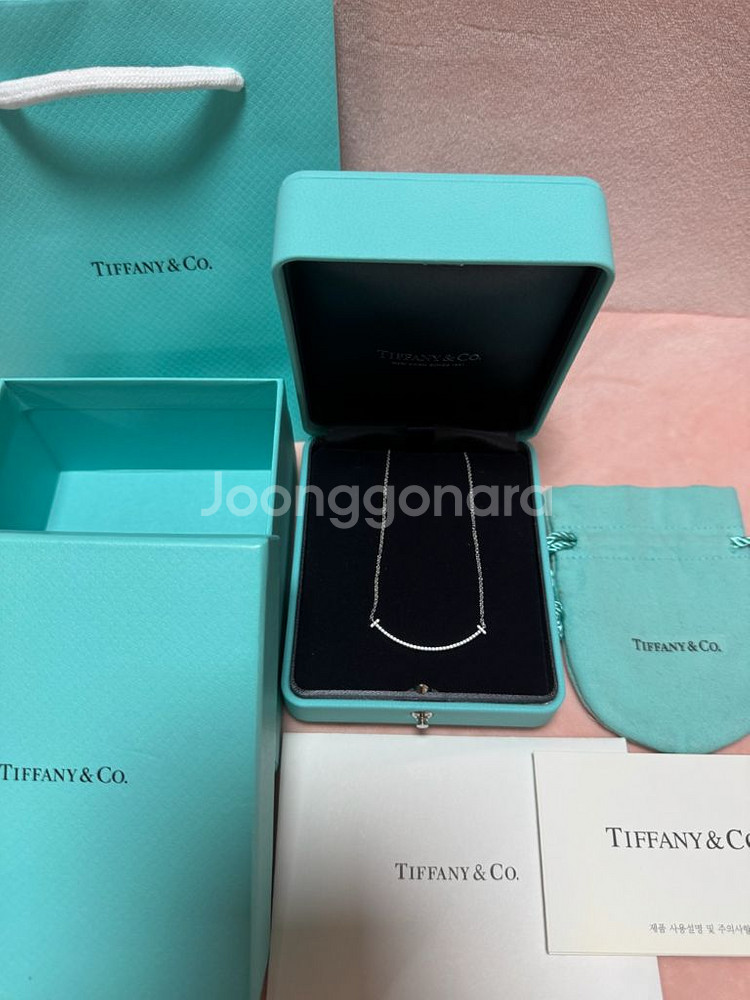 티파니 스마일목걸이 풀파베 화골--1