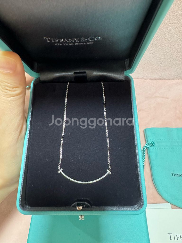 티파니 스마일목걸이 풀파베 화골--3