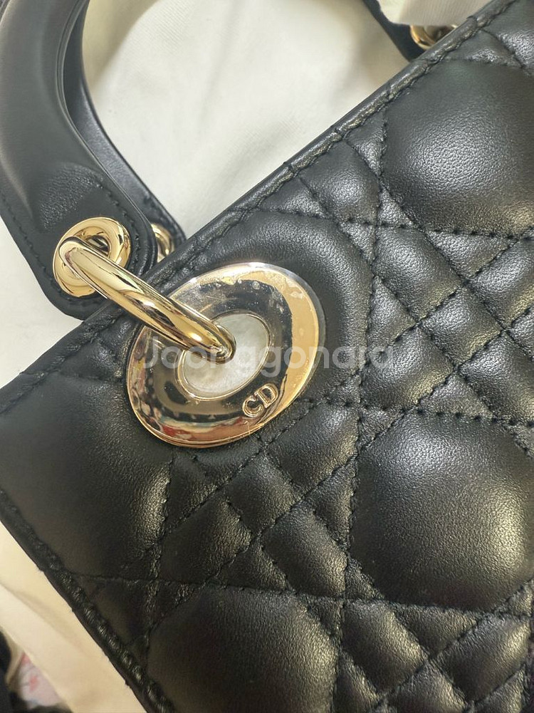 디올 레이디백 스몰 블랙--2