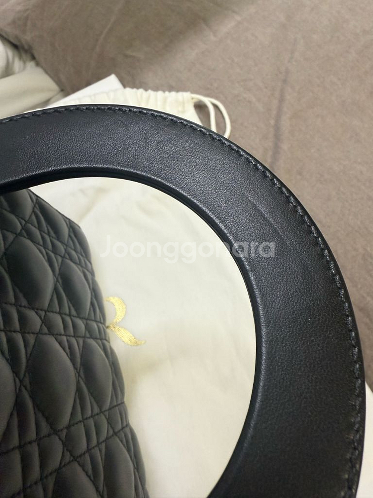 디올 레이디백 스몰 블랙--5