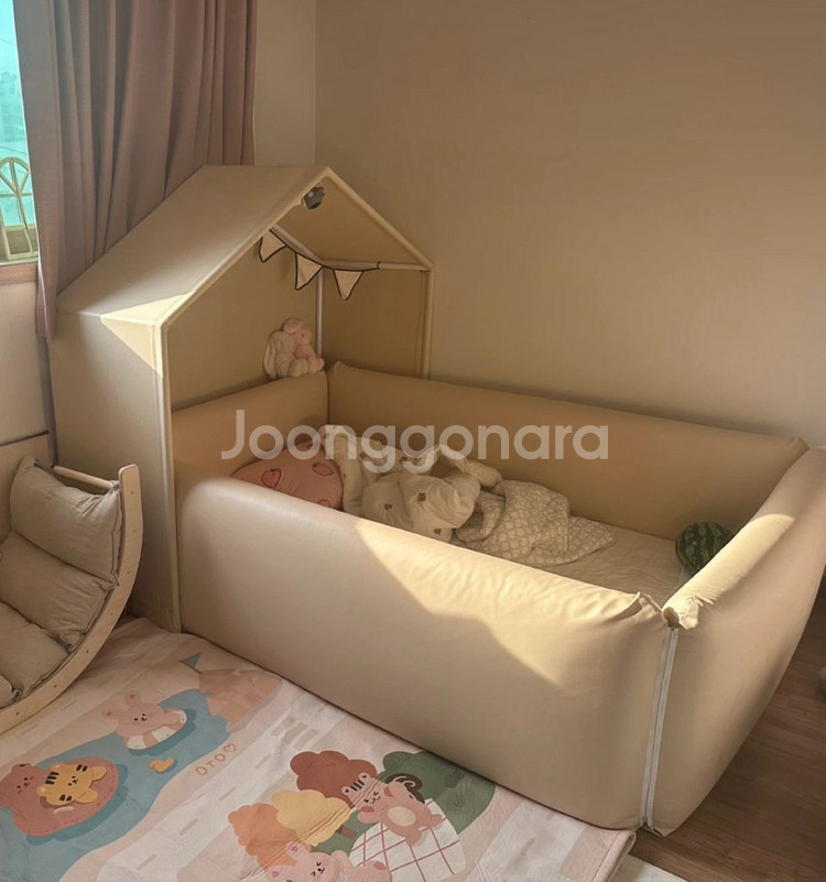 코지스토리 패밀리사이즈 하이가드 범퍼침대 + 레우토토퍼--5