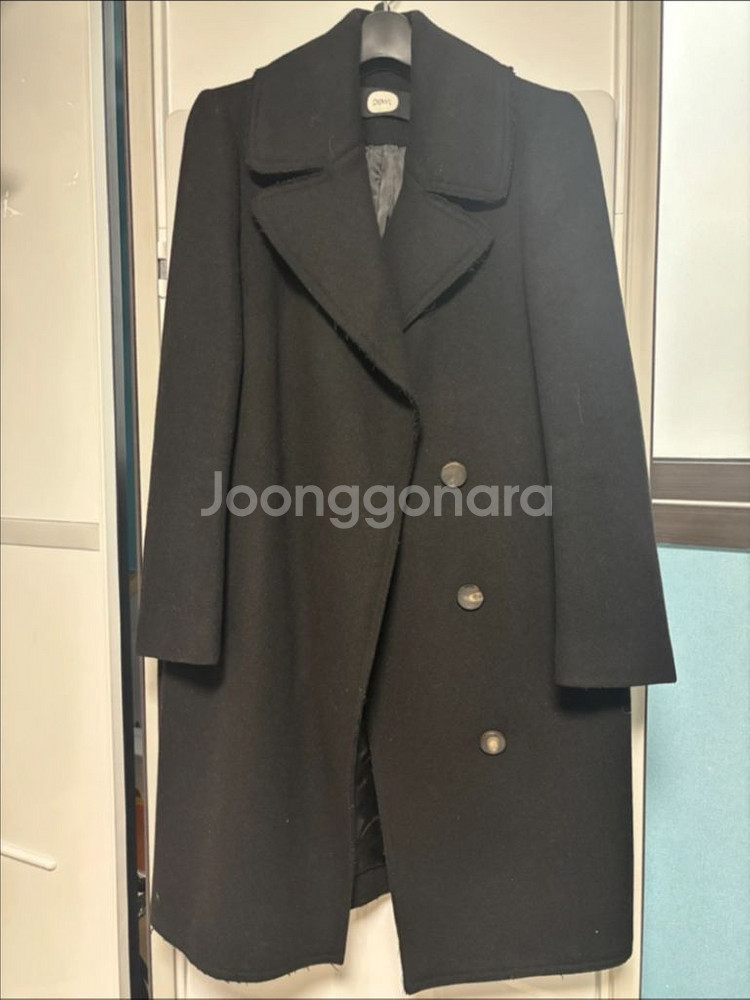 DEWL 듀엘 블랙 울코트 55--0