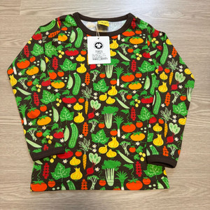 던스 초코 야채 긴팔 티셔츠 110 4-5