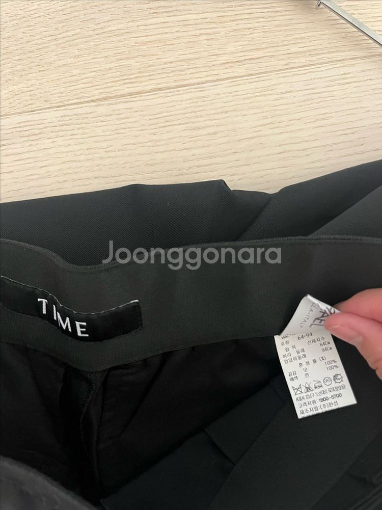 타임 플리츠 치마바지(블랙)--3