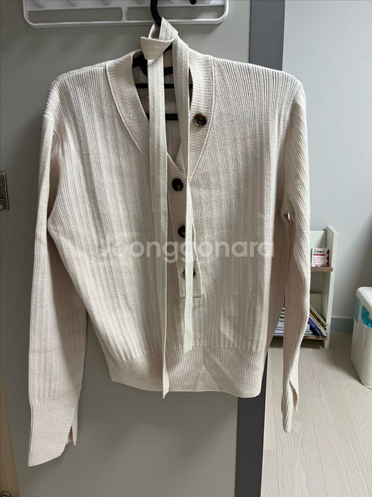 타임 브이넥 타이 니트(90)--0