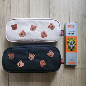 푸르름디자인 필통2개. 연필1통