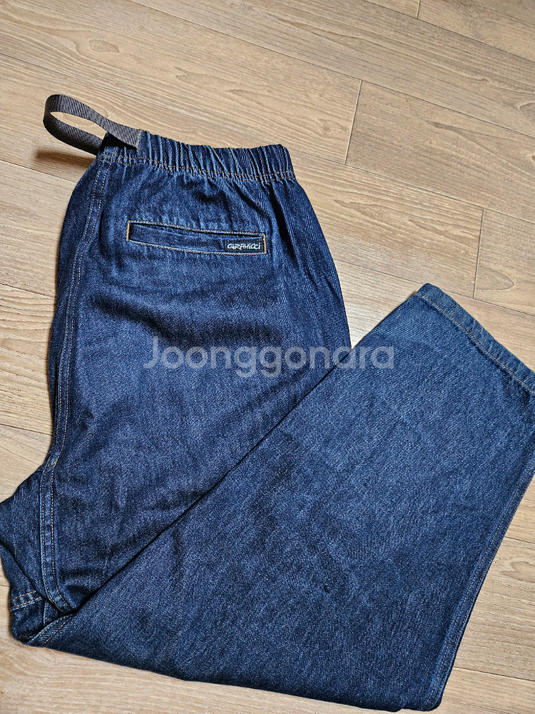 그라미치 데님 루즈테이퍼드 팬츠 클라이밍 아메카지--3