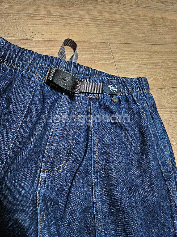 그라미치 데님 루즈테이퍼드 팬츠 클라이밍 아메카지--2