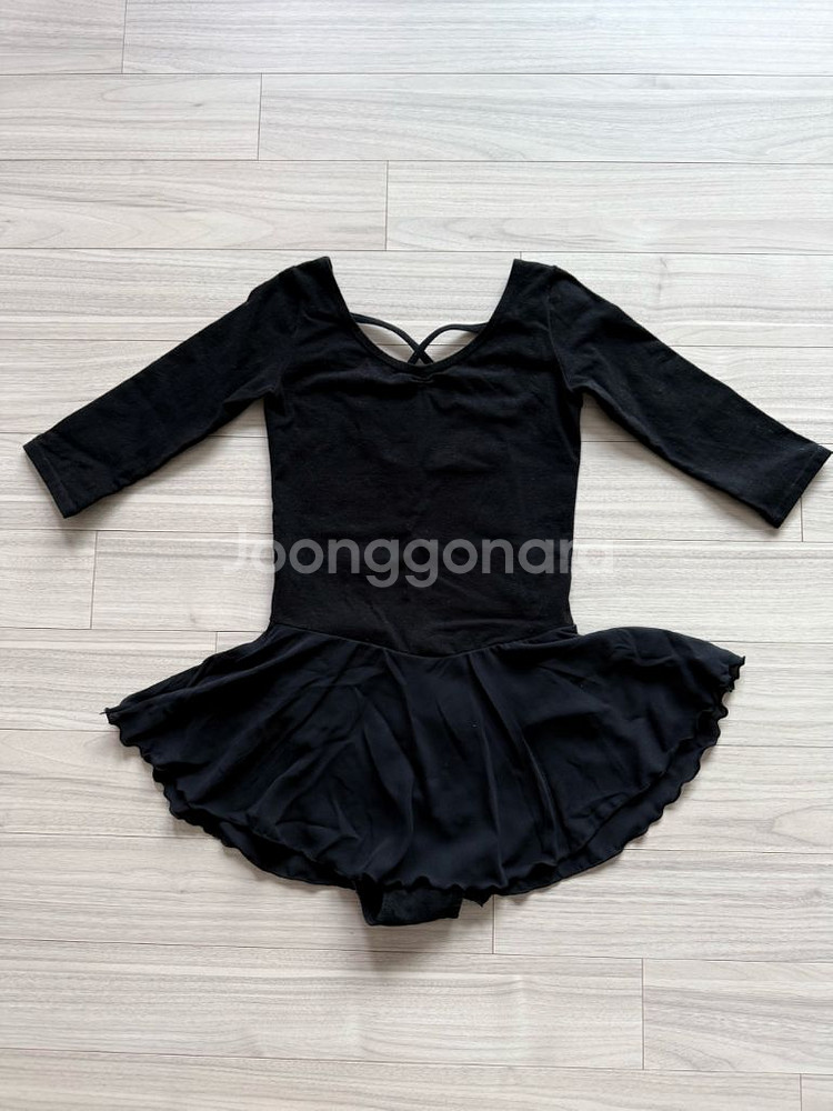 초등 여아 겨울용 6부 발레복+워머--1