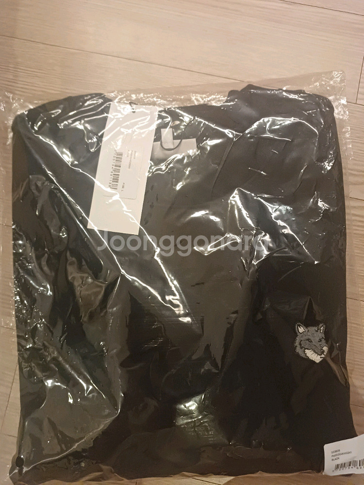 메종키츠네 맨투맨 블랙 L사이즈 병행수입정품 판매합니다--1
