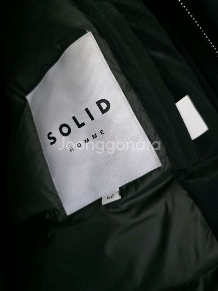 솔리드옴므 크리즈 128패딩 52사이즈--2