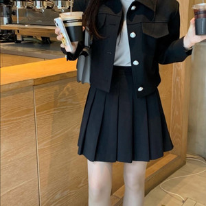 페이지유 셋업 (웨일리 숏 JK 미니 플리츠 SK(m사