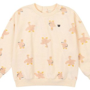 아가방 디어베이비 오리 상의 유아 맨투맨 긴팔 110