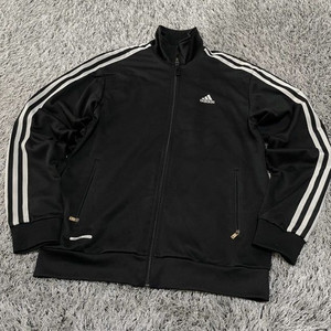 아디다스 블랙 검정 트랙탑 져지집업 95/M