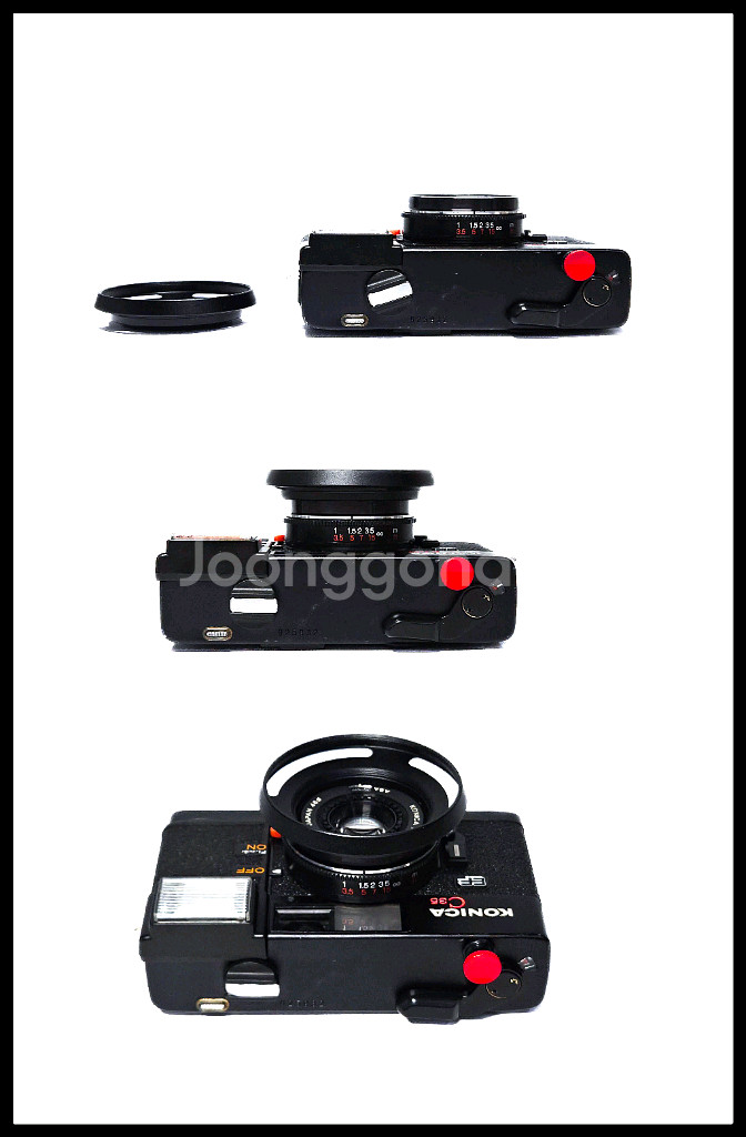 KONICA C35 EF. 필름카메라. 정상작동.--5