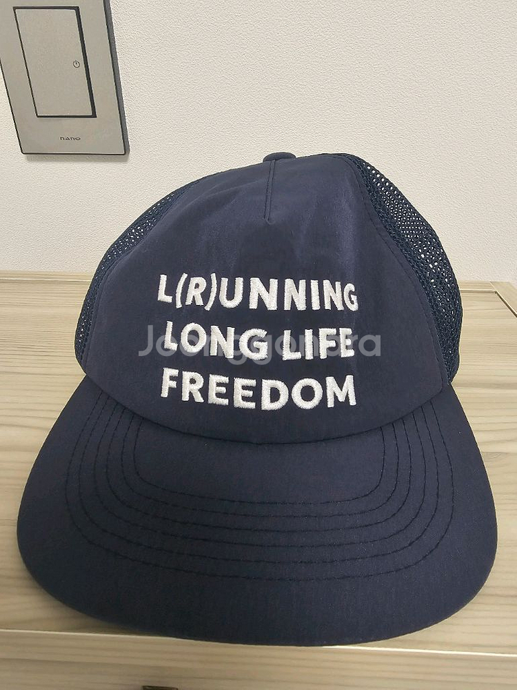 LLLf L(R)UNNERS 캡 네이비 유튜버 하누님--2
