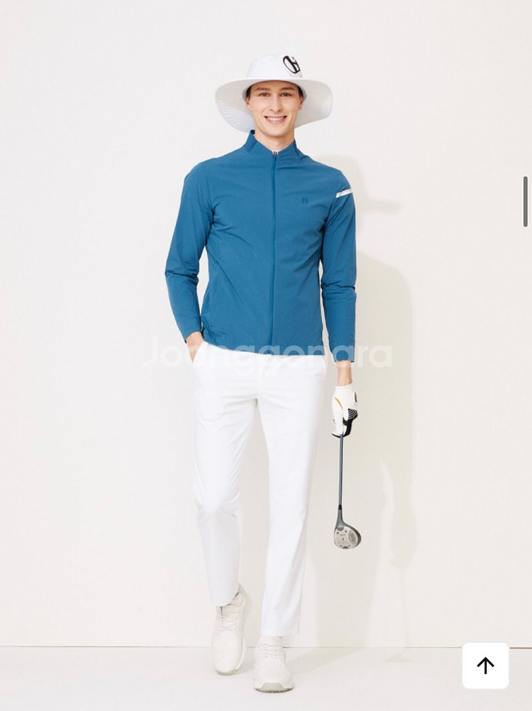 헤지스 골프 블루종 점퍼 바람막이 100 L--4